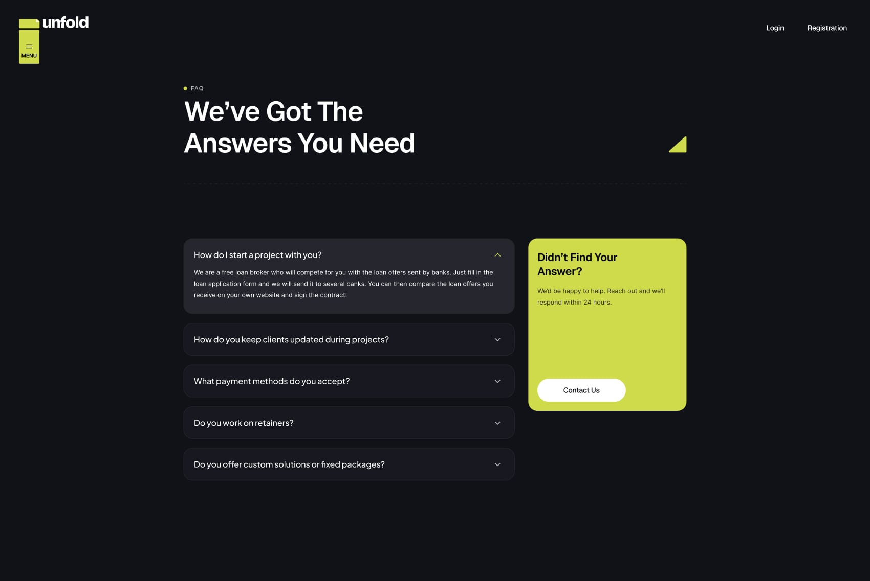 Unfold screenshot 9